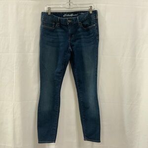 Eddie Bauer Slightly Curvy Skinny Ankle Jeans Women's size 8 Cotton Blend NWOT